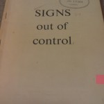 SIGNS out of control!